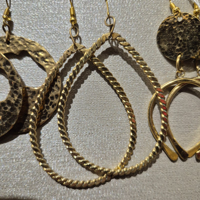 Kenyan Brass Earrings