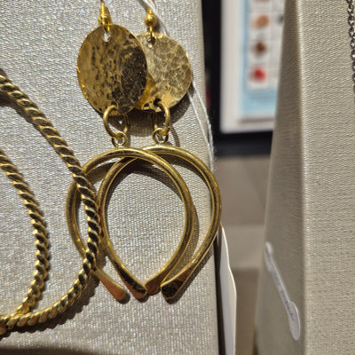 Kenyan Brass Earrings