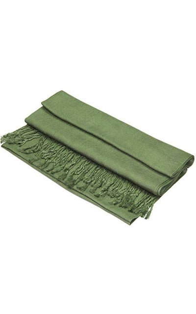 One Piece Olive Color Fashion Pashmina Shawl Scarf