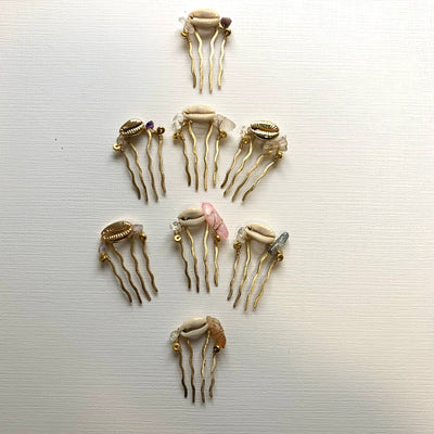 Mermaid hair pin, goddess hair pin, cowrie shell hair pin