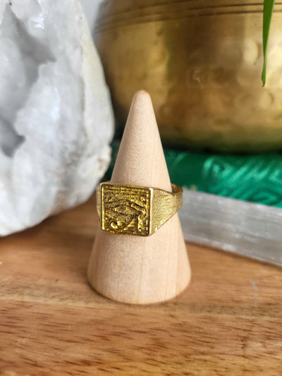 Eye of Horus Brass Ring