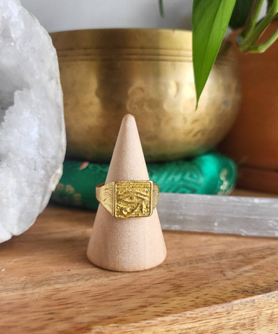 Eye of Horus Brass Ring
