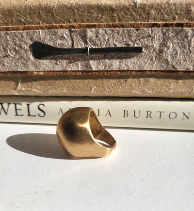 Najwa Brass Ball Geometric Ring