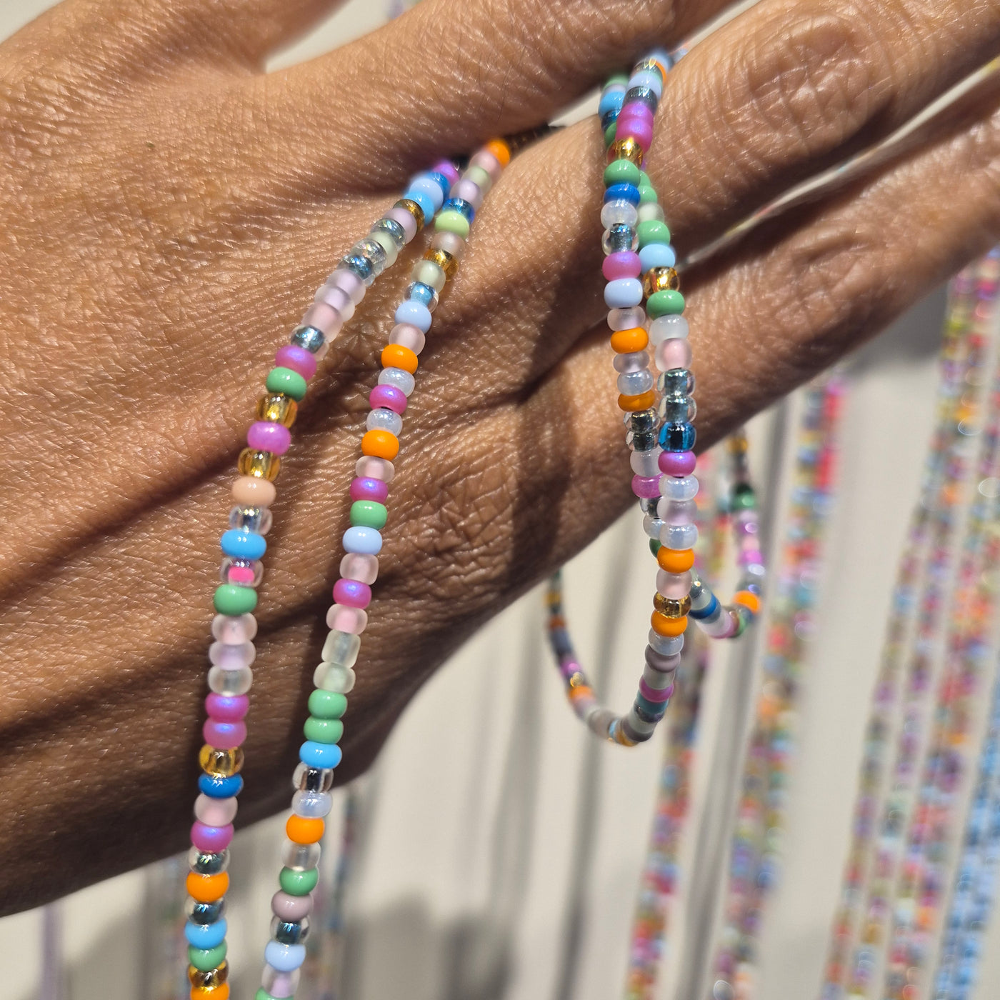 Lux Multicolor Matte Waist Beads
