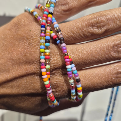Lux Multicolor Matte Waist Beads
