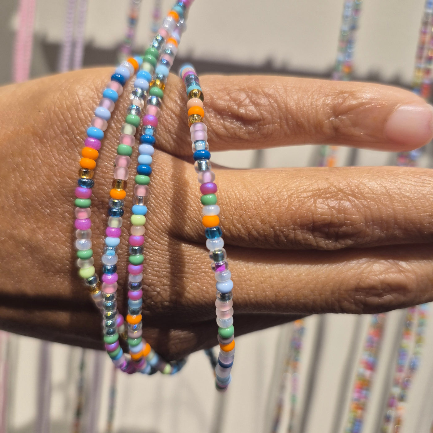 Lux Multicolor Matte Waist Beads
