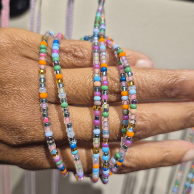 Lux Multicolor Matte Waist Beads