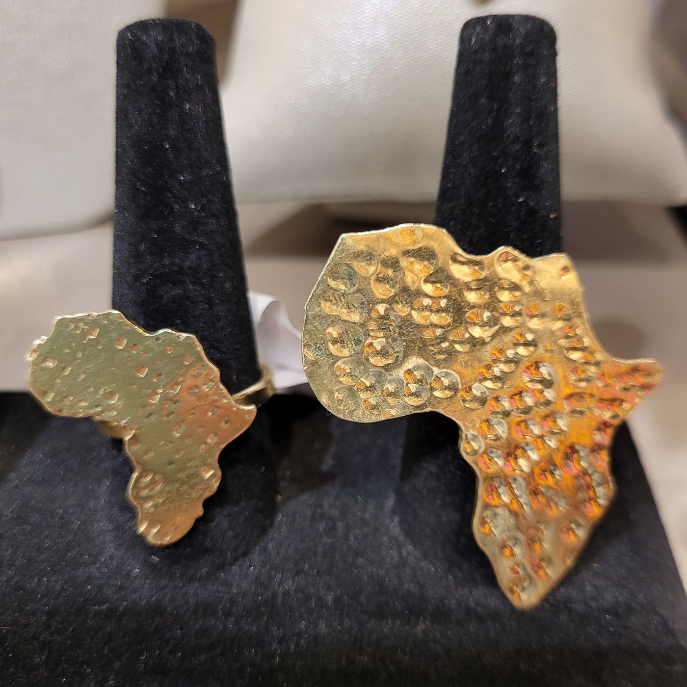 Full Africa Map Brass Rings Kenya
