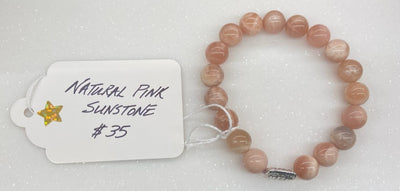 Natural Pink Sunstone Bracelet by HGJ