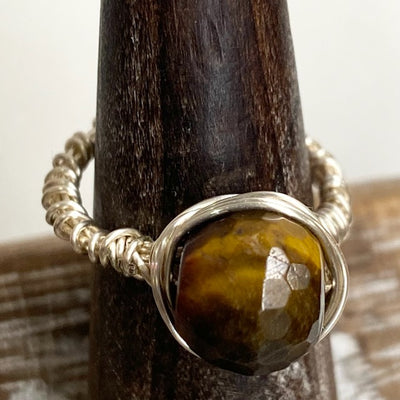 Sterling Silver Tigers Eye Ring by TRMC