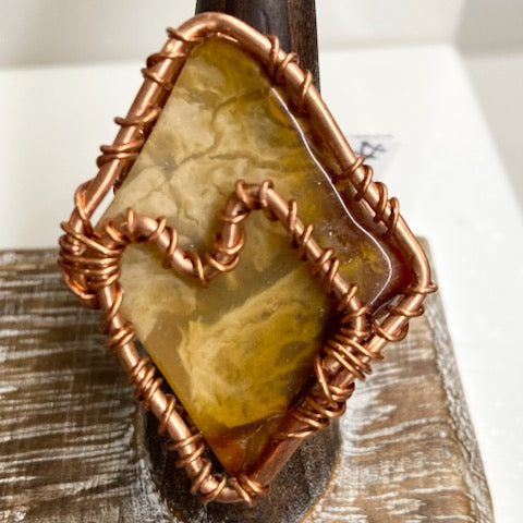 Plume Agate Ring by TRMC
