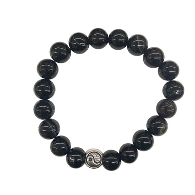 Natural Black Agate Bracelet by HGJ