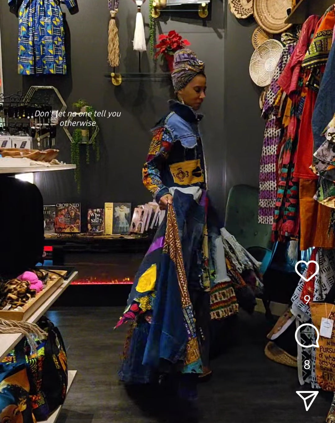 Afrofunk Wear Long Denim Dress/Jacket