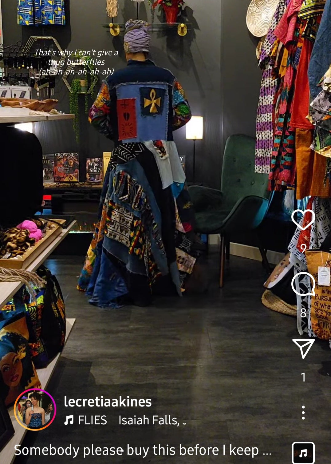 Afrofunk Wear Long Denim Dress/Jacket