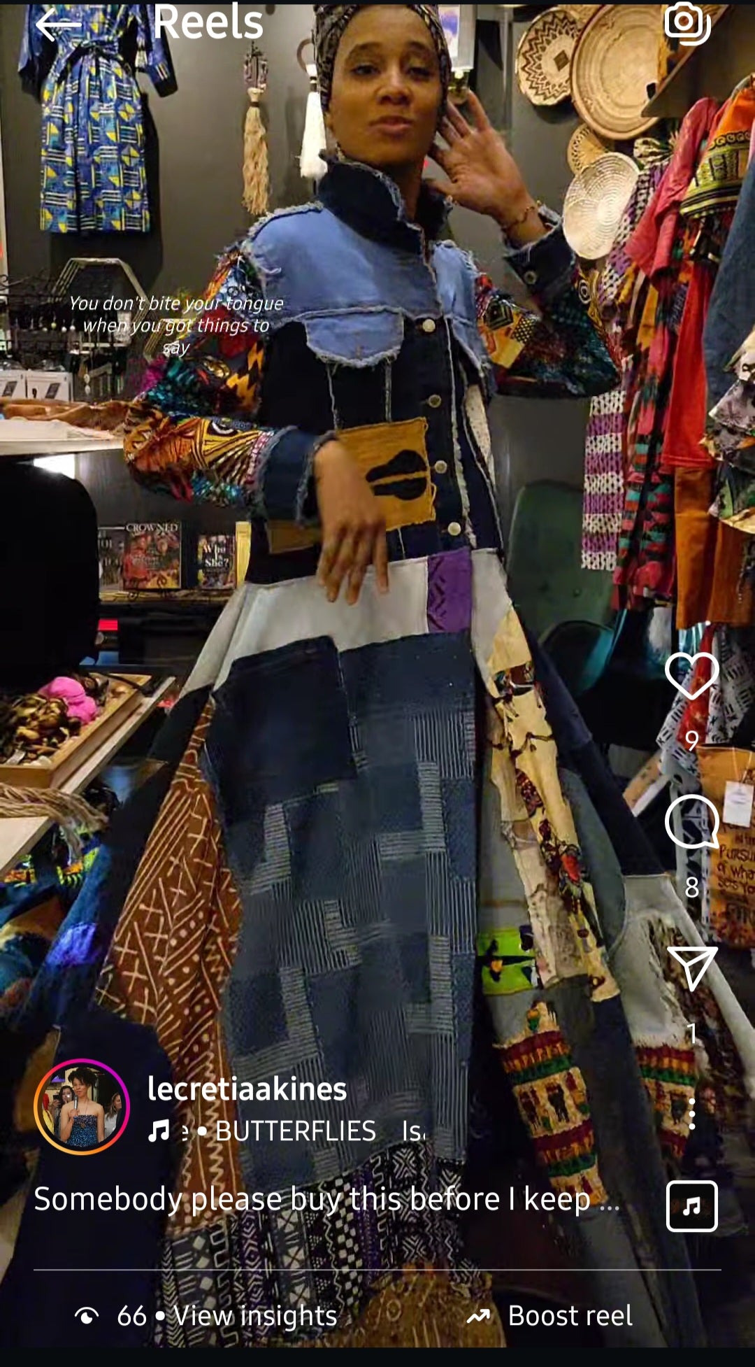 Afrofunk Wear Long Denim Dress/Jacket