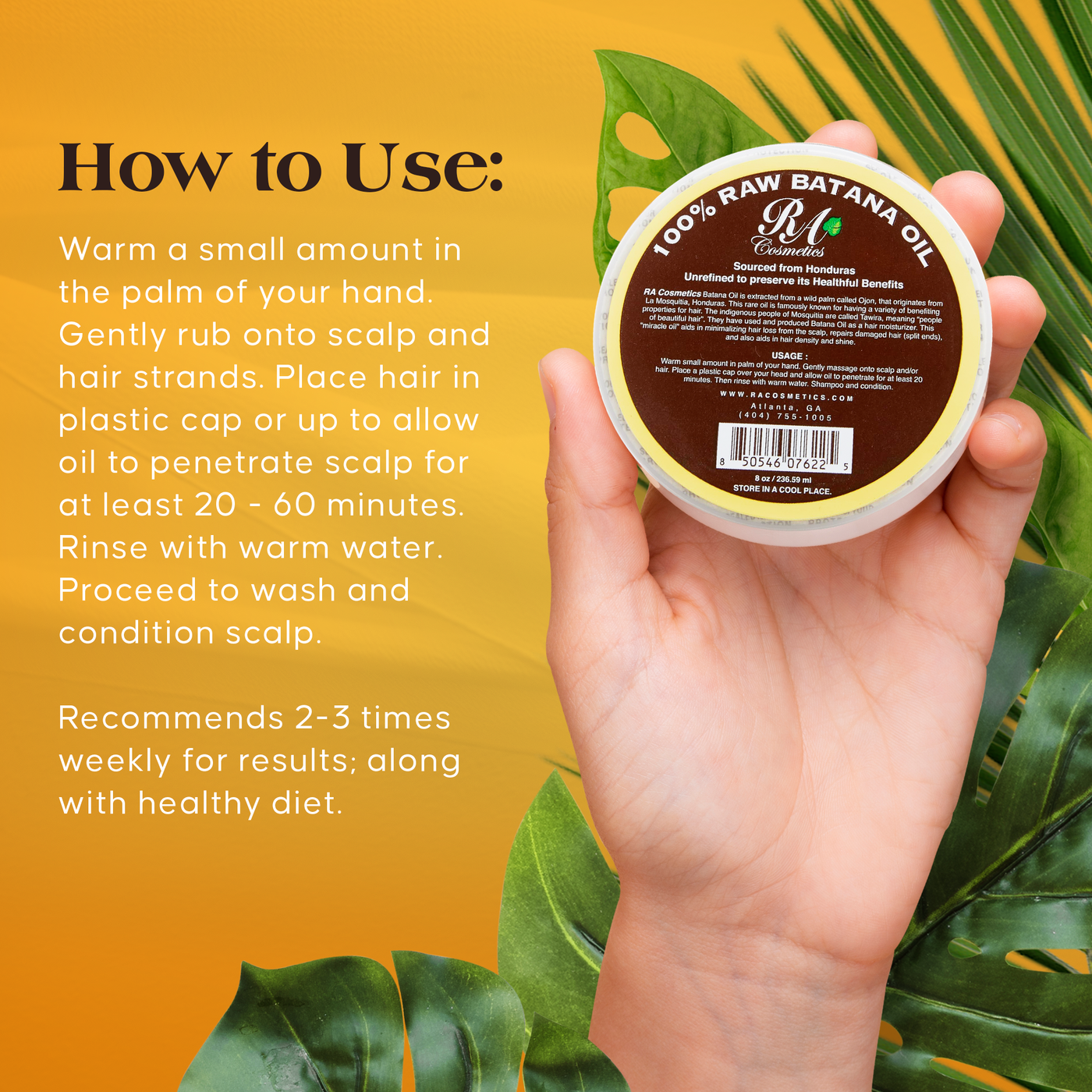 100% Raw Batana Oil, 8oz