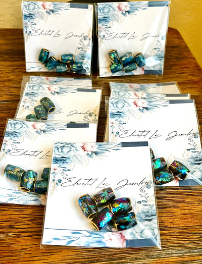 Dichroic Style Loc Bead Set of 5