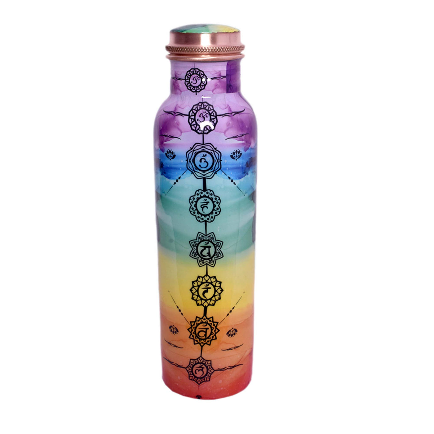 Chakra Synergy Copper Water Bottle 32oz