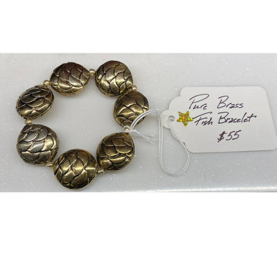 Pure Brass Fish Bracelet by HGJ