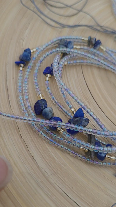 Lapis Lazuli Crystal Waist Beads