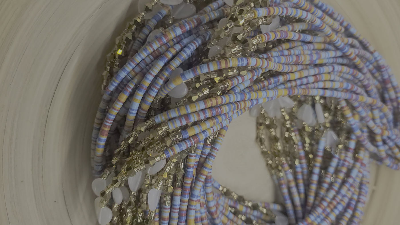 "SUNBEAM" - Vinyl Glow in the Dark Waist Beads
