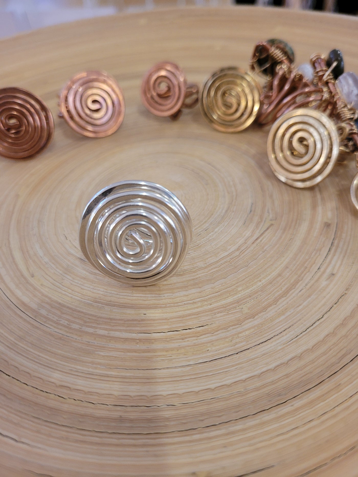 Large Silver Vortex Ring