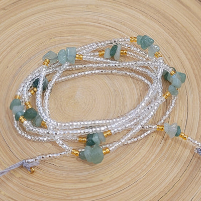 Green Aventurine Crystal Waist Beads