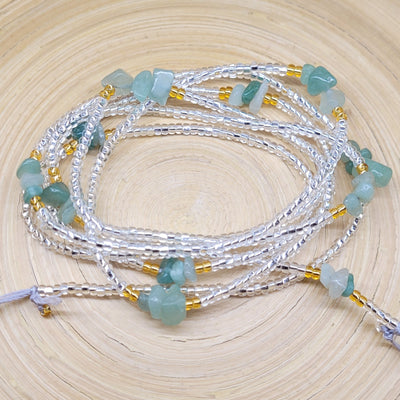 Green Aventurine Crystal Waist Beads