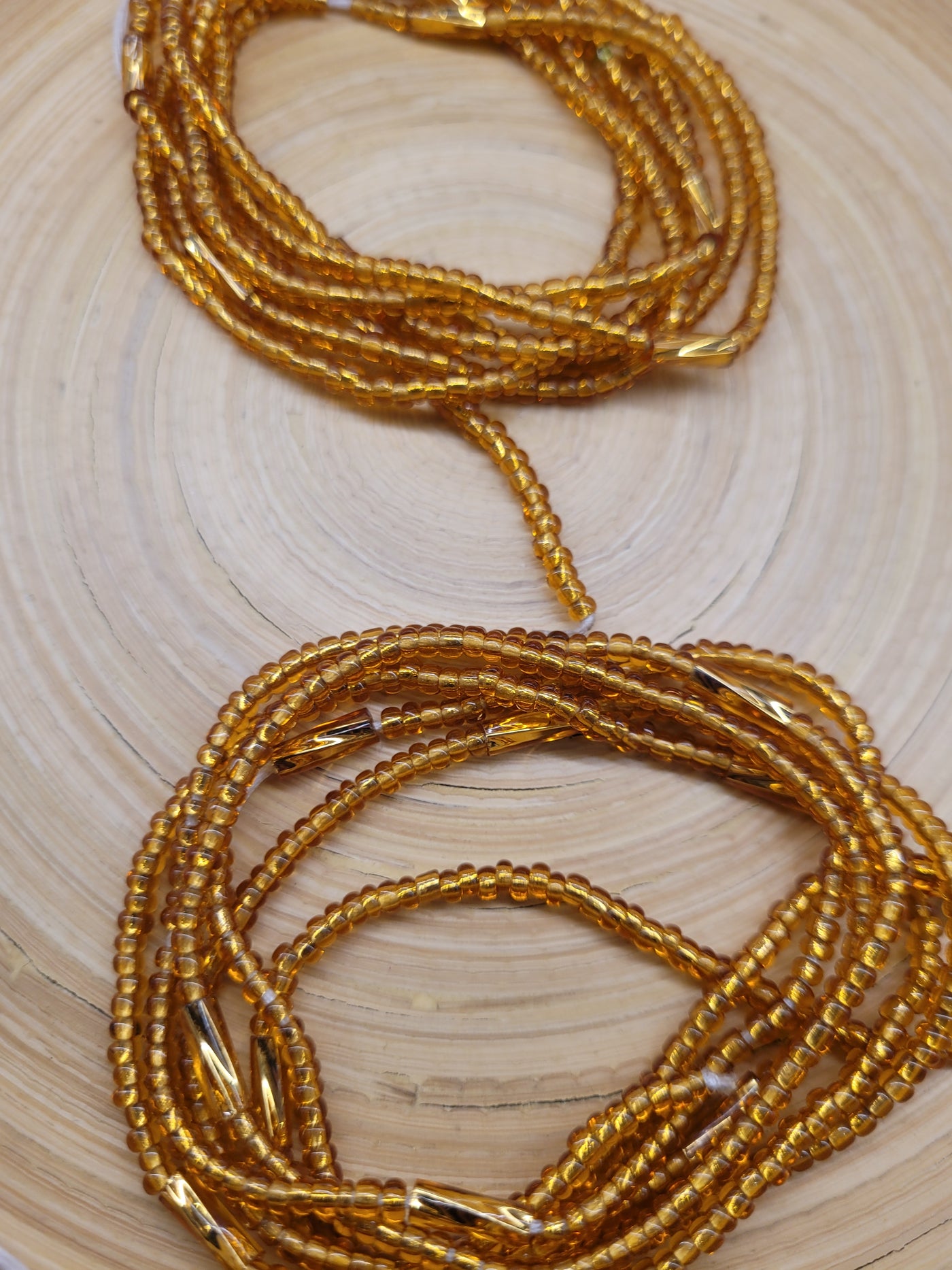 Waist Beads in Gold on Gold