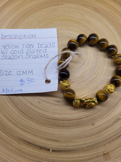 DBV- Yellow Tiger Eye Bracelet -30