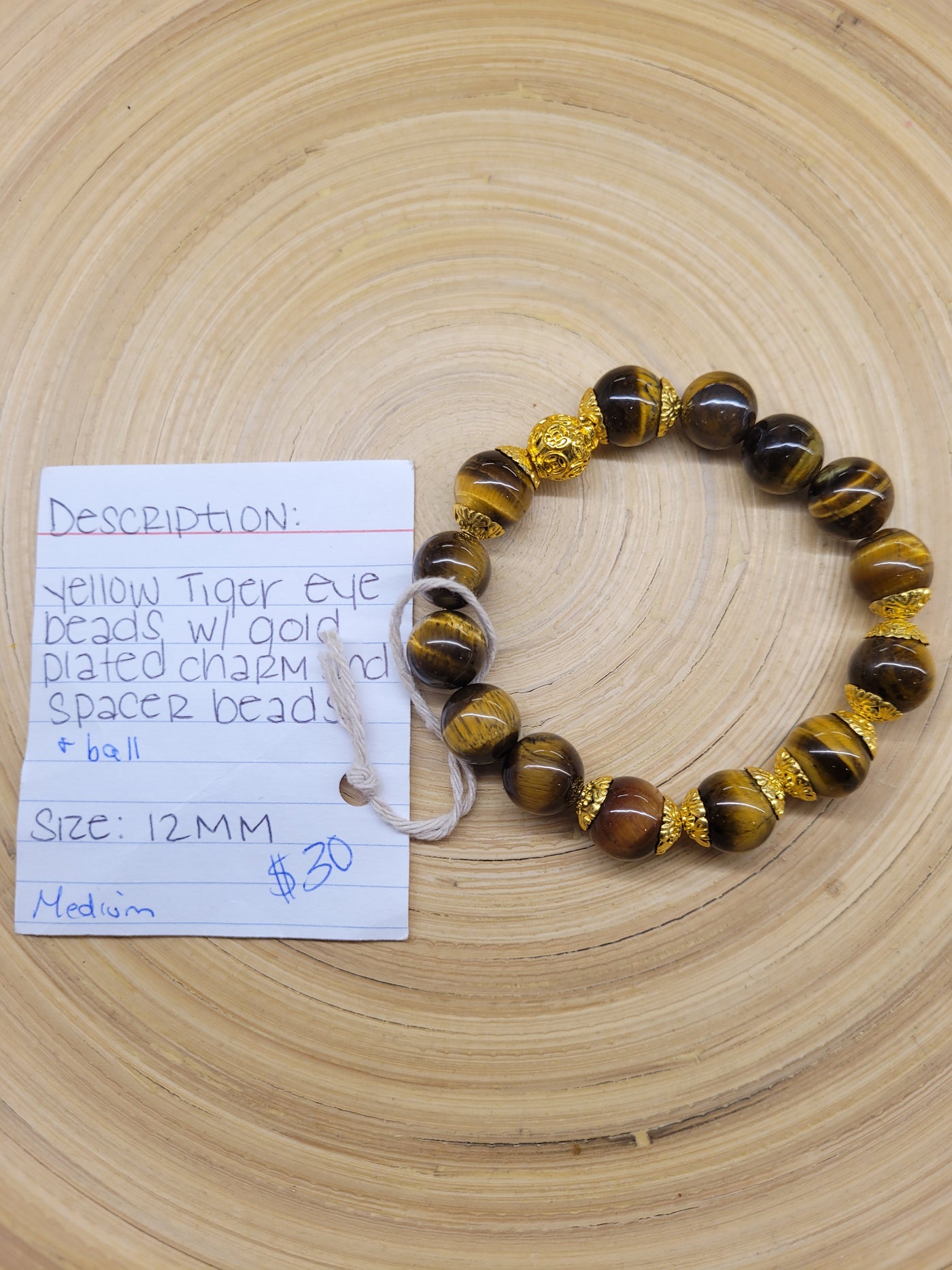 DBV- Yellow Tiger Eye Bracelet -30